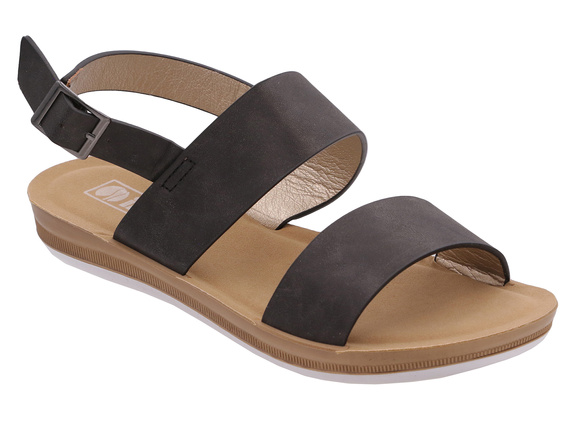 Sandały damskie niskie regulowane