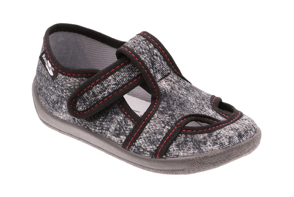 Kapcie dziecięce obuwie tekstylne na rzep