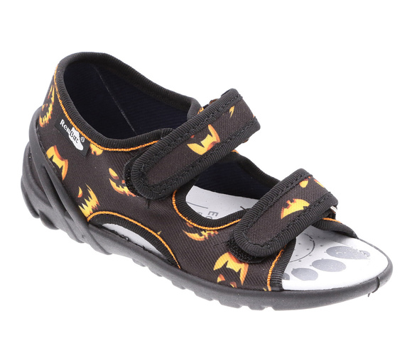 Kapcie dziecięce tekstylne sandałki na rzepy