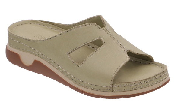 Klapki damskie profilaktyczne na rzepy wrażliwe stopy