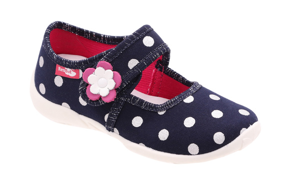 Kapcie dziecięce obuwie tekstylne na rzep