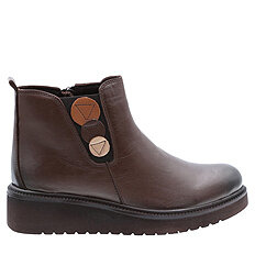 Botki zimowe niskie damskie na suwak