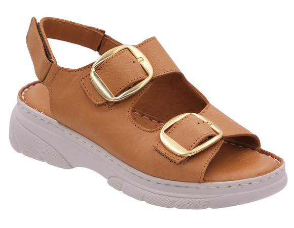 Sandały damskie profilaktyczne wrażliwe stopy z regulacją