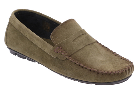 Obuwie męskie półbuty mokasyny skórzane