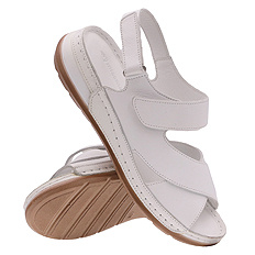 Sandały damskie profilaktyczne na rzepy