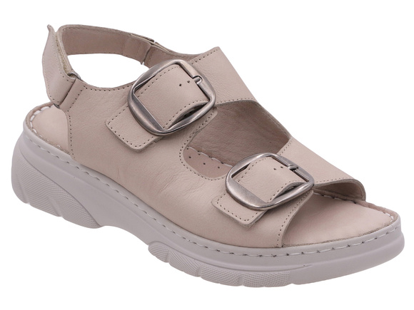 Sandały damskie profilaktyczne wrażliwe stopy z regulacją