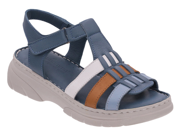 Sandały damskie profilaktyczne na rzepy