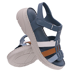 Sandały damskie profilaktyczne na rzepy