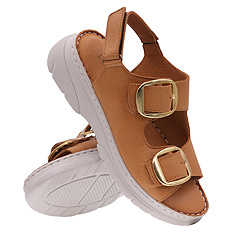 Sandały damskie profilaktyczne wrażliwe stopy z regulacją