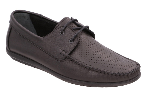 Obuwie męskie półbuty mokasyny sznurowane