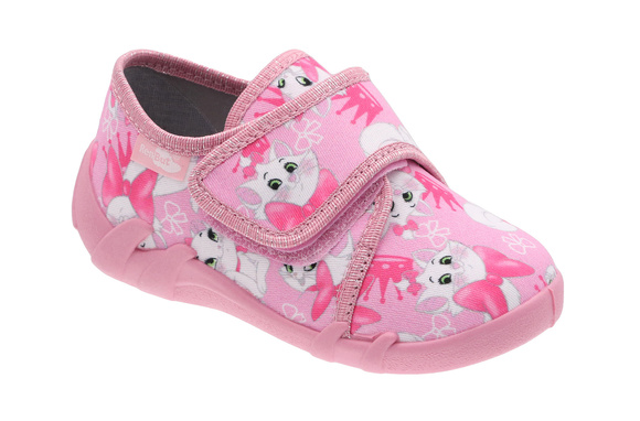 Kapcie dziecięce obuwie tekstylne na rzep