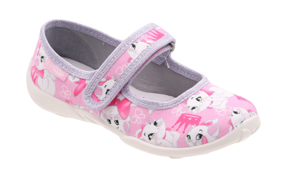 Kapcie dziecięce obuwie tekstylne na rzep